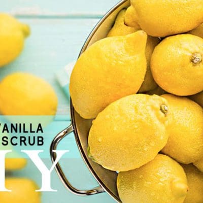 Bathing To Relieve Stress + DIY Lemon & Vanilla Body Scrub Recipe