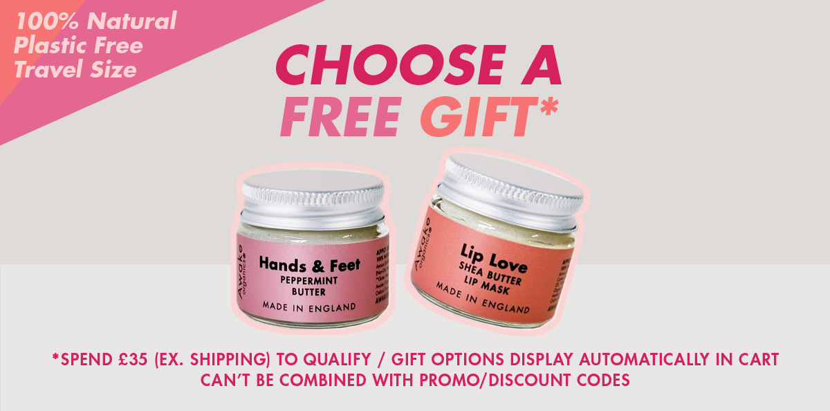 Lip Love | Hands & Feet | Free Gift Promo | vegan | 100% Natural | Plastic Free | Awake Organics